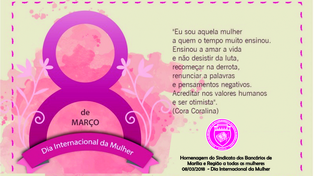 dia da mulher 2018