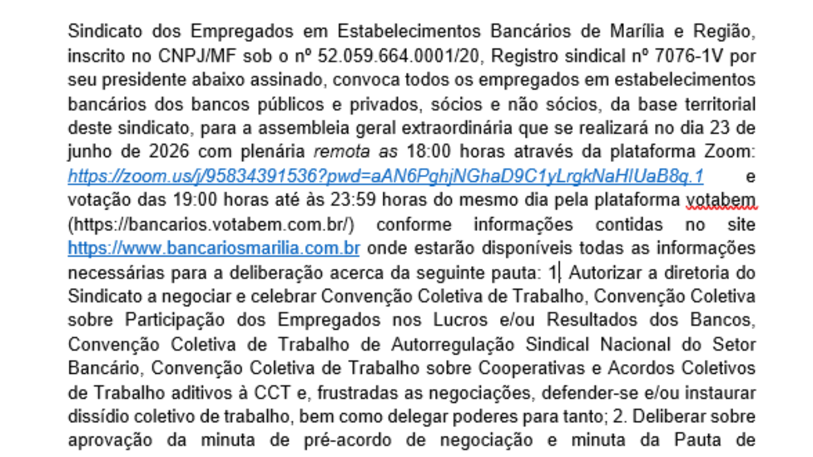 EDITAL
