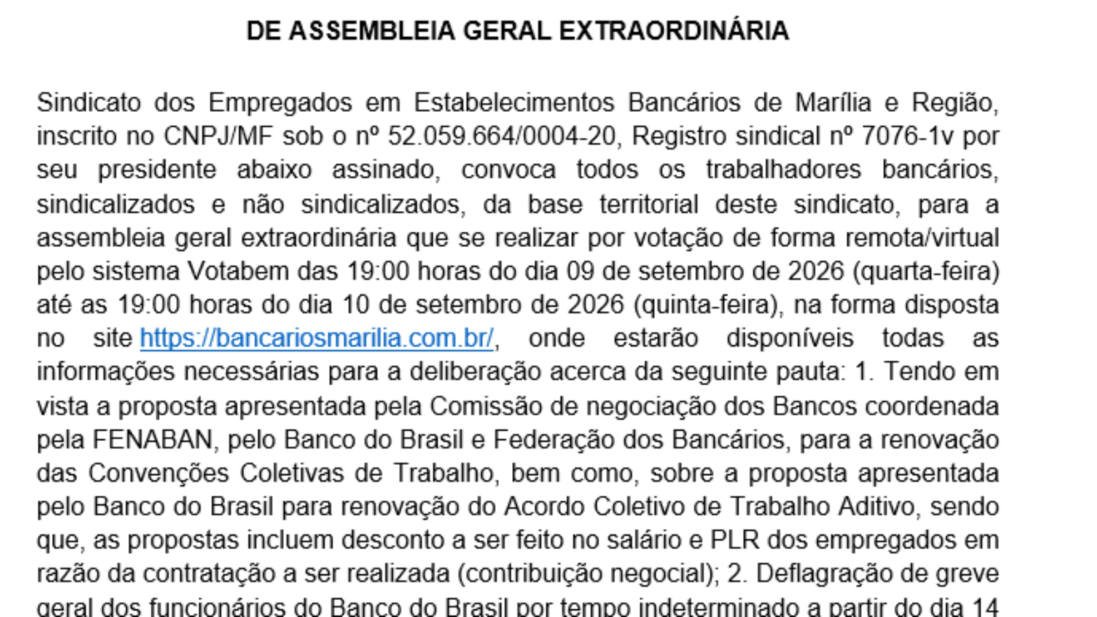 EDITAL